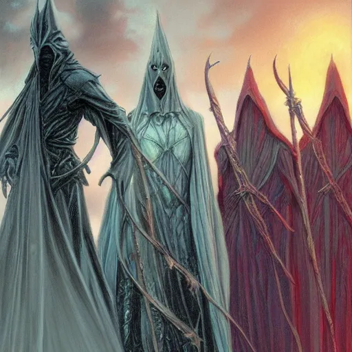 Prompt: Ringwraith Nazgul by Mark Brooks, Donato Giancola, Victor Nizovtsev, Scarlett Hooft, Graafland, Chris Moore