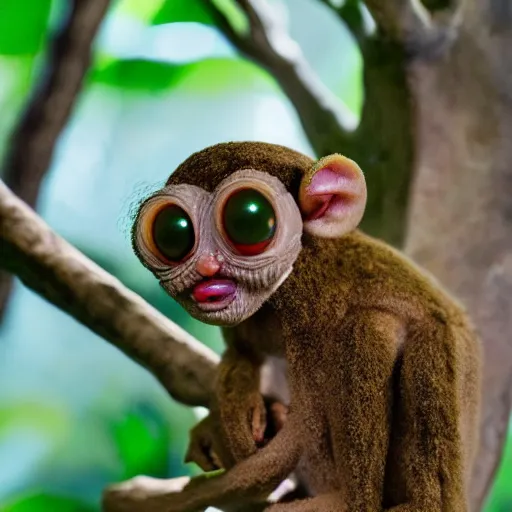 Image similar to tarsier and cthulhu mix