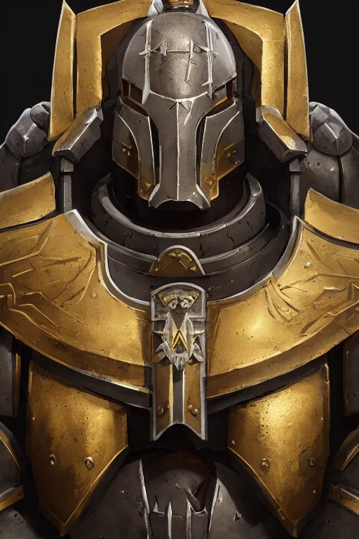 Image similar to armor portrait heros warhammer 4 0 k horus heresy fanart - the primarchs emperor by johannes helgeson animated with vfx concept artist & illustrator global illumination ray tracing hdr fanart arstation zbrush central hardmesh 8 k octane renderer comics stylized