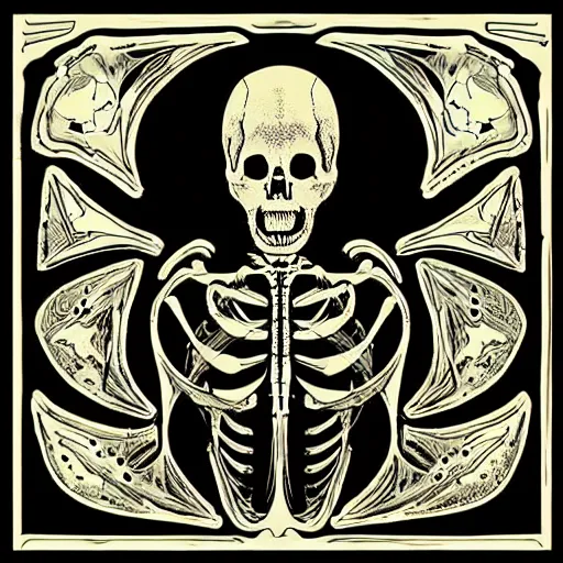 Image similar to “ psychedelic poster art ” cat skeleton aerial horror shape medical diagram “ optical illusion ” 1 0 2 4 x 1 0 2 4