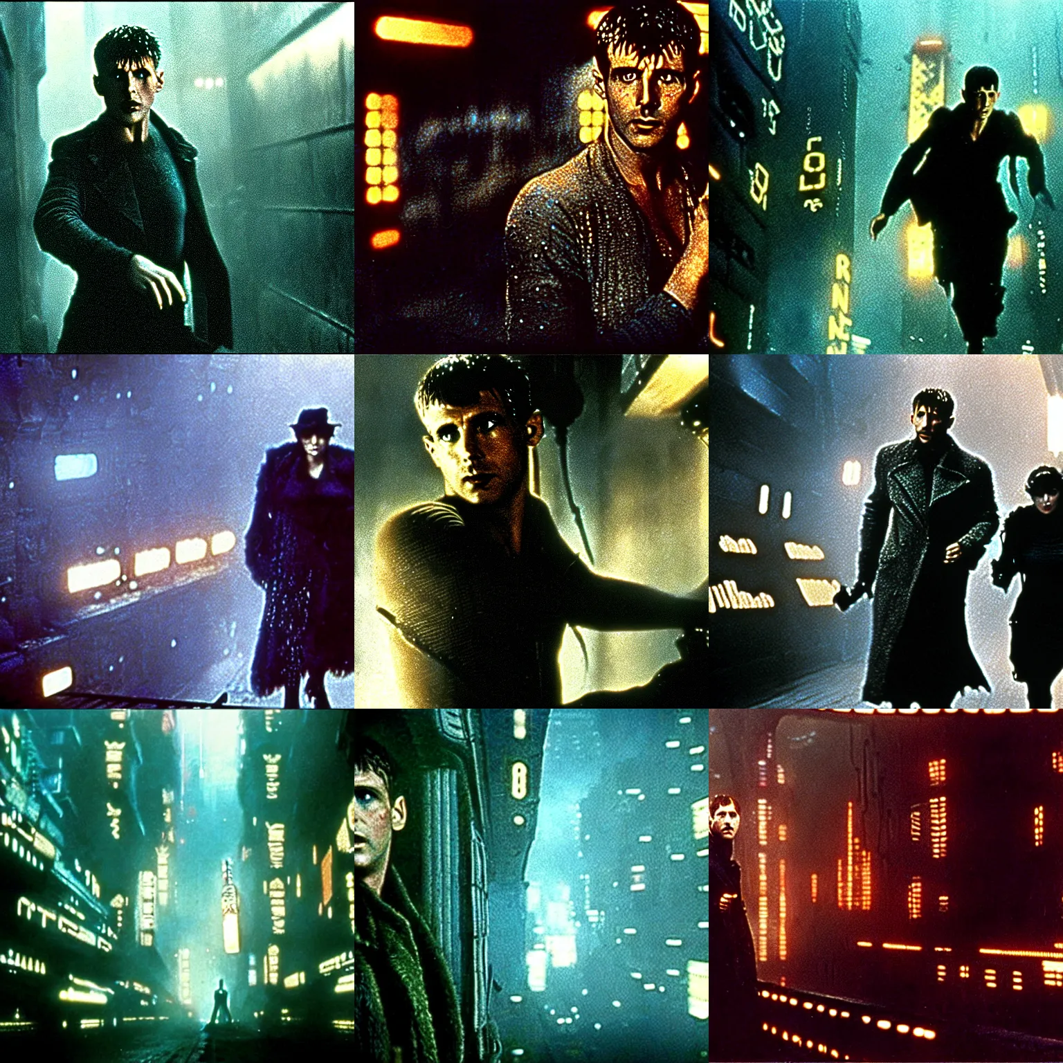 Prompt: scene from the 1914 film blade runner