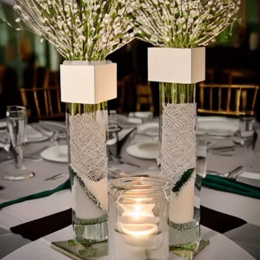 Image similar to ultra modern wedding centerpieces