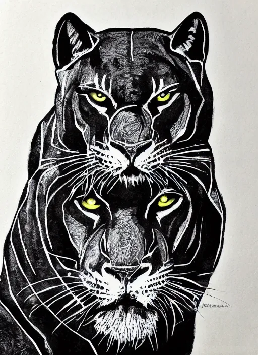 Image similar to white Black Panther