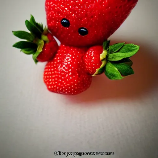 Image similar to adorable strawberry critter