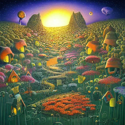 Prompt: lullaby by Jacek Yerka