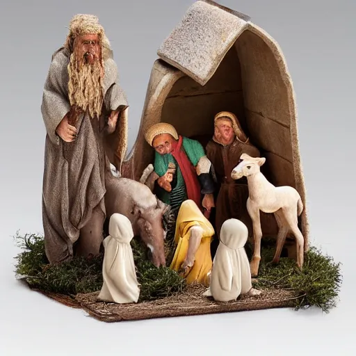 Image similar to among us nativity scene