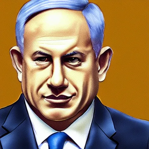 Image similar to benjamin netanyahu portrait, photorealistic, detailed