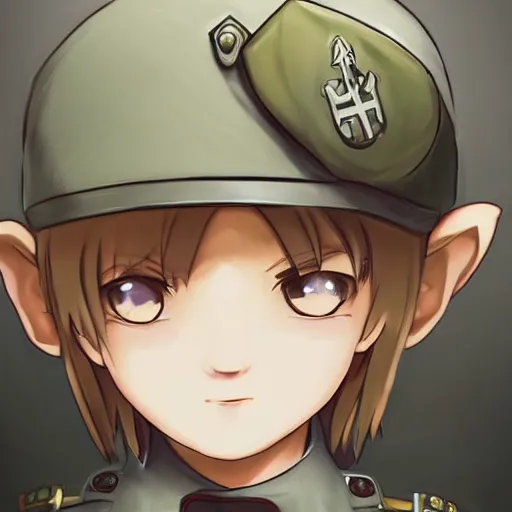 Image similar to beautiful little arian boy in nazi uniform. made in abyss art style, inspired by kris from deltarrune, cute detailed artwork, anatomically correct, soft details, ilya kuvshinov, reflection, perfect composition, portrait, illumination, digital art, detailed anime soft face, symmetrical face