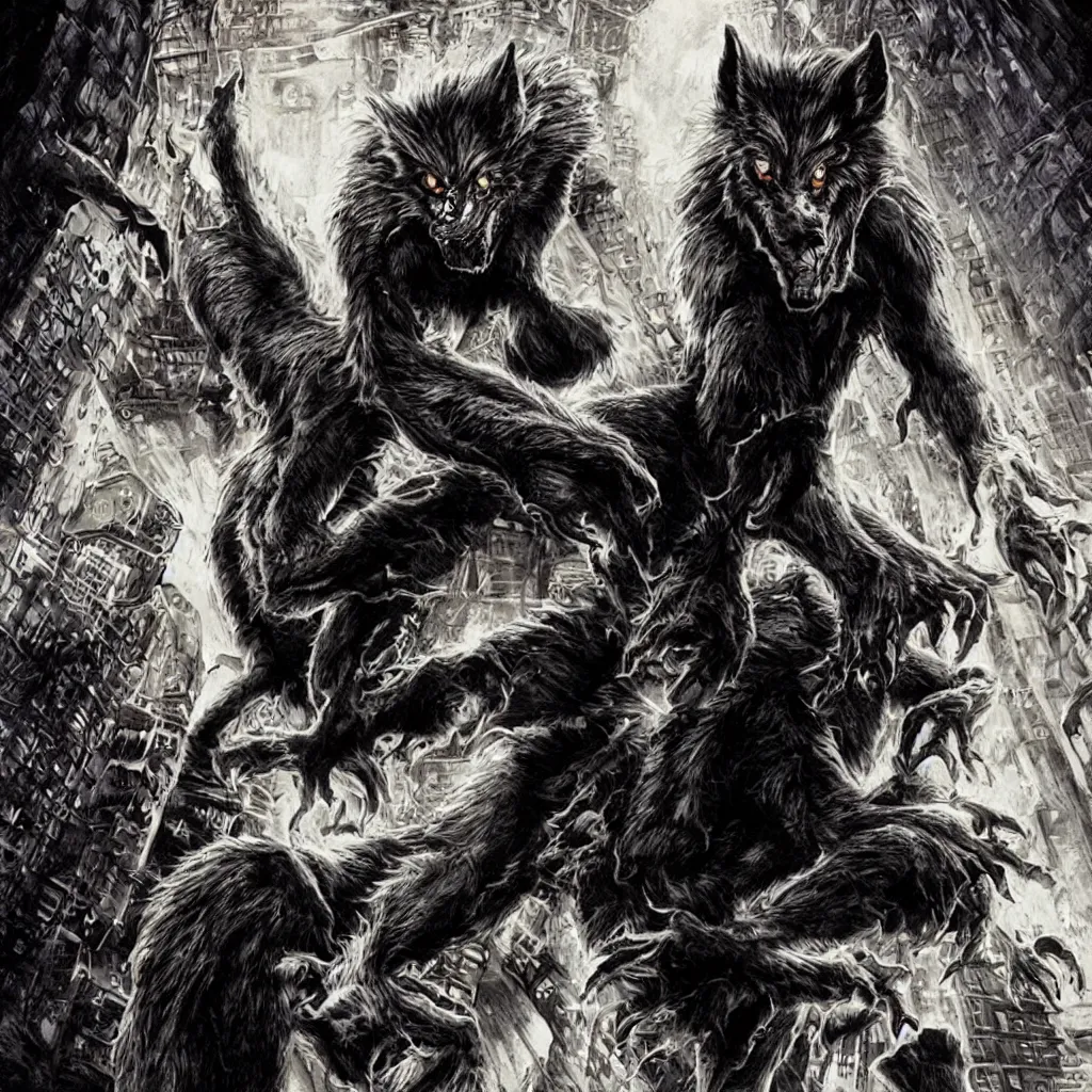 Image similar to werewolf in london