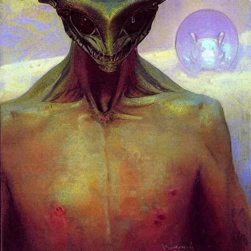 Image similar to alien by ilya repin