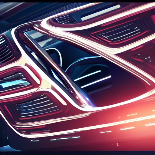 Image similar to car show several cars: motherboard forms designed by zaha hadid, sci-fi futuristic ultra realistic photography, keyshot render, octane render, unreal engine 5 lumen, high oiled liquid glossy specularity reflections, ultra detailed, golden hour, dramatic lighting 4k, 8k, 16k in the style ofblade runner 2049 Cyberpunk 2077 ghost in the shell thor 2 marvel film : tilt shift: sharp focus