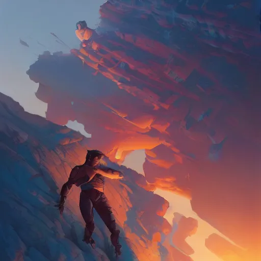 Image similar to hero world total recall, behance hd by jesper ejsing, by rhads, makoto shinkai and lois van baarle, ilya kuvshinov, rossdraws global illumination