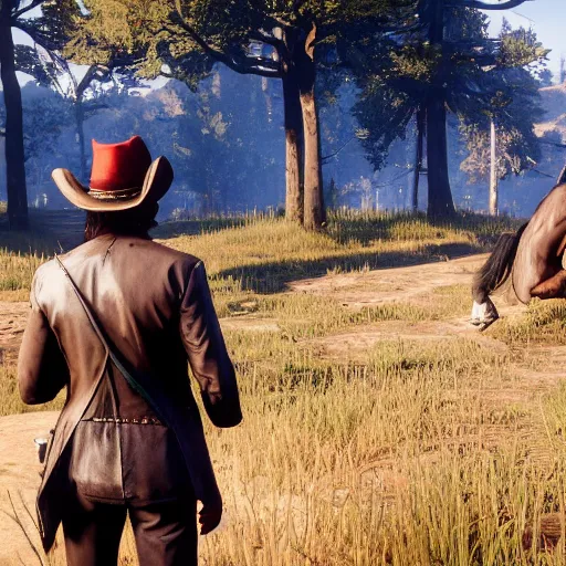 Image similar to unicorns in red dead redemption 2
