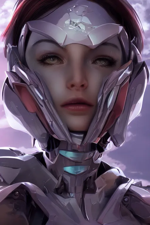 Image similar to heroine, beautiful, female mecha, ultra detailed, digital art, 8 k, character, realistic, portrait, 3 d, hyperrealistic