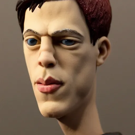 Prompt: pete davidson made out of polymer clay detailed sculpture trending on artstation