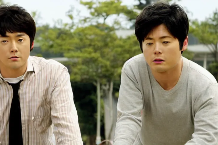 Prompt: still from korean adaptation of Parks and Recreation (2009)