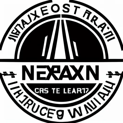 Prompt: nextran logo crisp clean lines extremely detailed vector art