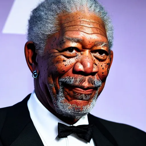 Prompt: morgan freeman with a really long nose