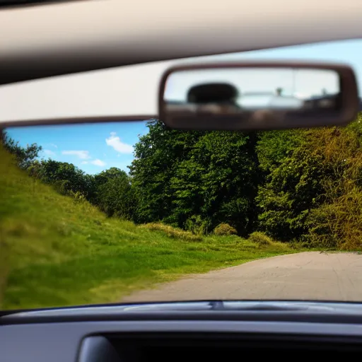 Image similar to view in rear view mirror