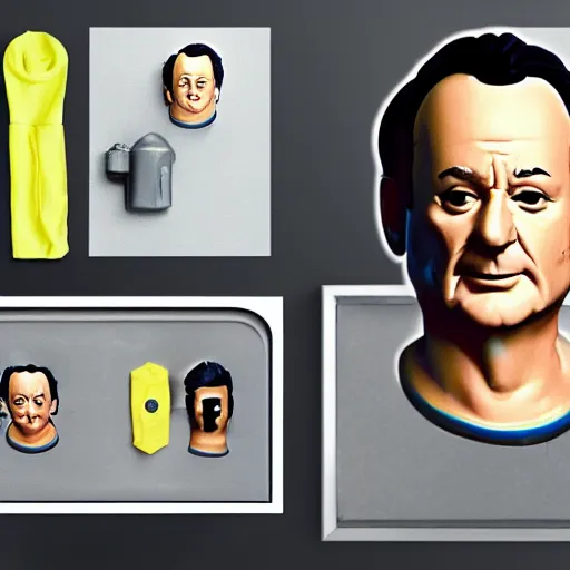 Image similar to action figure of bill murray, product shot