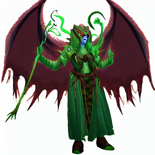 Image similar to a draconic druid