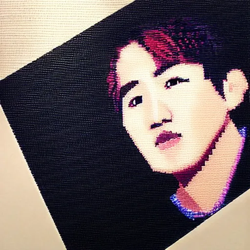 Image similar to “K-pop idol Changbin pixel art”