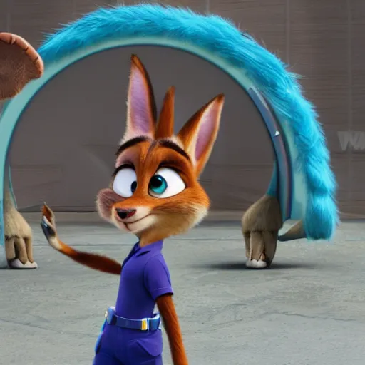 Image similar to Judy Hoops from Zootopia in Star Wars, cinematic 8k