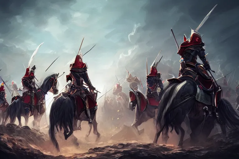 Prompt: royal knights in a shield formation protecting the queen, concept art, digital painting, trending on artstation, deviantart, highly detailed, perfect composition, dramatic lighting, sharp focus, 8 k uhd