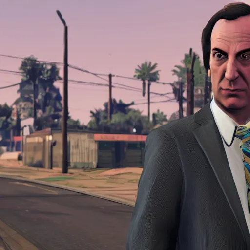 Image similar to saul goodman in gta v