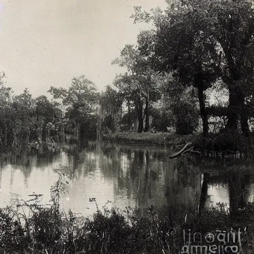 Image similar to Victorian Photograph of a swamp