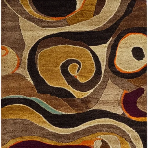 Prompt: beautiful abstract tufting rug