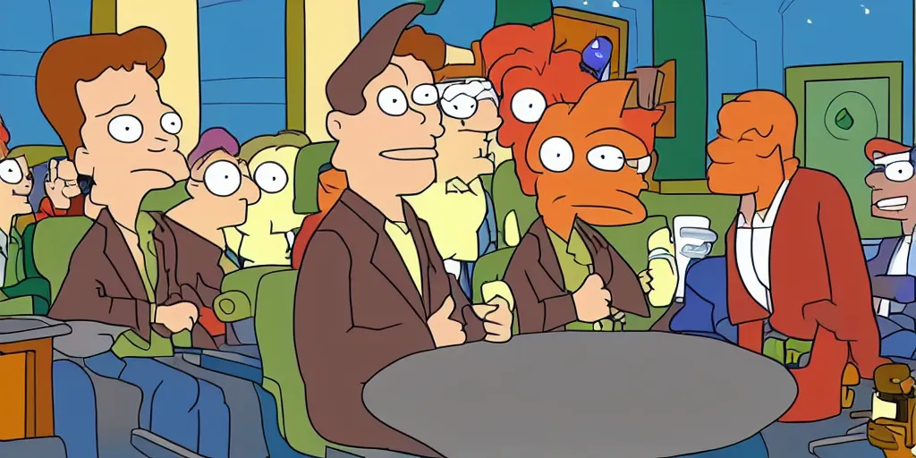 Image similar to conan o'brien futurama style