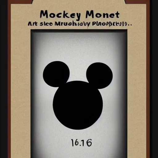 Prompt: mug shots photograph of mickey mouse, photorealistic