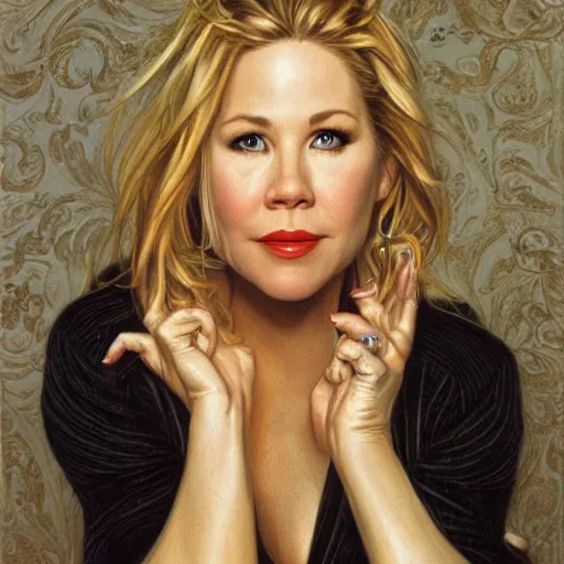 Image similar to Christina Applegate, by Mark Brooks, by Donato Giancola