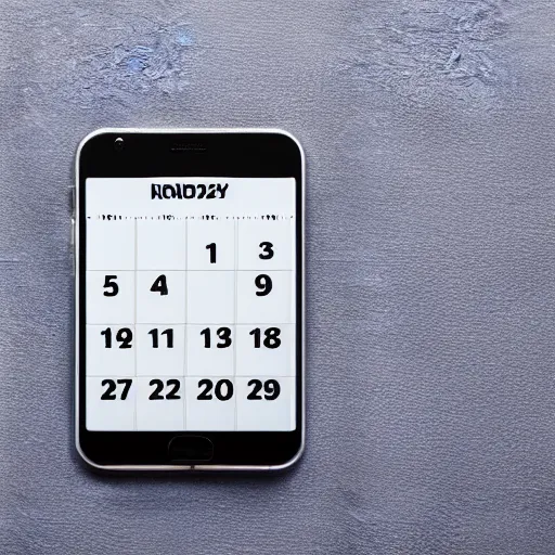 Image similar to app icon 3 d render of a calendar in front of a white background, hyperrealistic, reflections