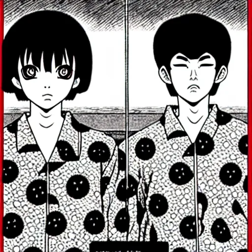 Prompt: hiroshima nuclear attack manga by junji ito