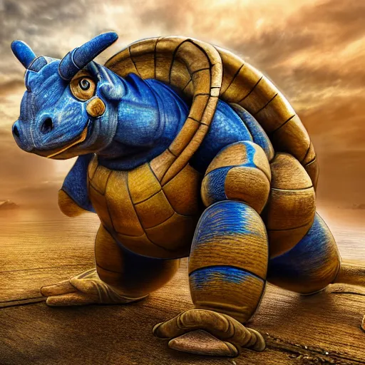 Image similar to national geographic photo of blastoise, pokemon, intricate, portrait, 8 k highly professionally detailed, hdr, cgsociety