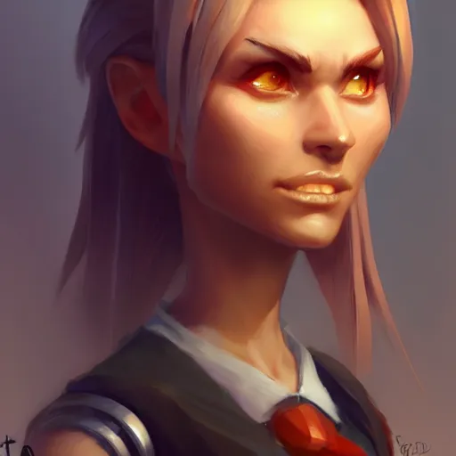 Image similar to character art portrait, deviantart artstation, by tyler edlin