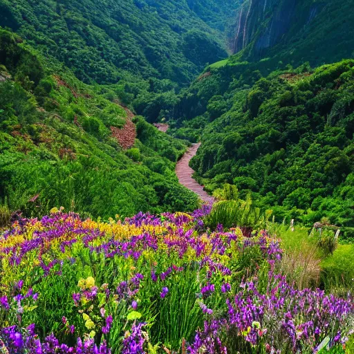 Image similar to a beautiful valley with special plants, photo