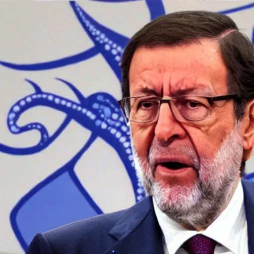 Prompt: Mariano Rajoy as Octopus from Spiderman