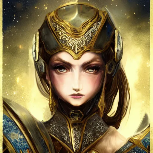 Prompt: portrait knights of Zodiac girl, main in white and second metalic blue color reflected armor, in ruined Agora of Athens luna night and firefly and star sparkles, ssci-fi, fantasy, intricate, very very beautiful, elegant, golden light, highly detailed, digital painting, artstation, concept art, smooth, sharp focus, illustration, art by tian zi and WLOP and alphonse mucha