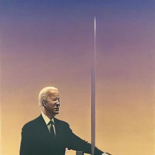 Prompt: Joe Biden. Ambition. Zdzisław Beksiński