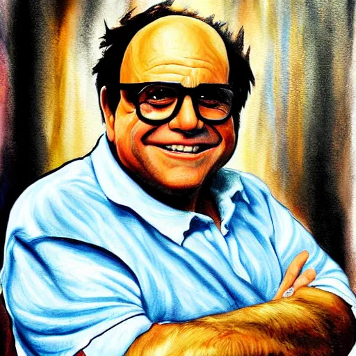 Image similar to Danny Devito painting by Anthony-Voncellinio