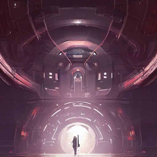 Prompt: a giant vault door, elegant digital illustration by greg rutkowski, cyberpunk, android netrunner