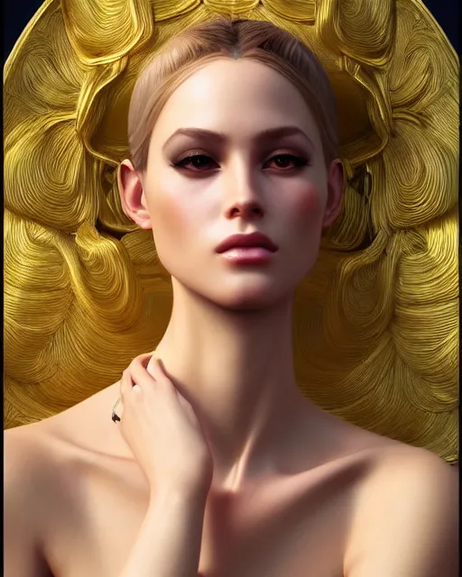 Image similar to beautiful digital painting of a stylish socialite ocean with high detail, real life skin, 8 k, stunning detail, works by artgerm, greg rutkowski and alphonse mucha, unreal engine 5, 4 k uhd