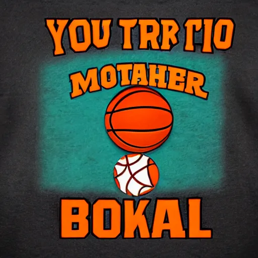 Image similar to your mother is a basketball