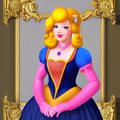 Image similar to professional portrait princess peach in an opera