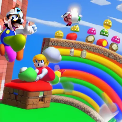 Image similar to super gay Mario