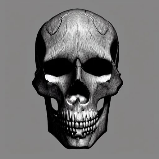 Prompt: skull lamp design, concept design
