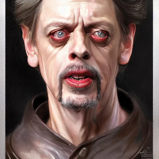 Image similar to steve buscemi as a fantasy D&D character, art by Donato Giancola and Bayard Wu, digital art, trending on artstation, 4k